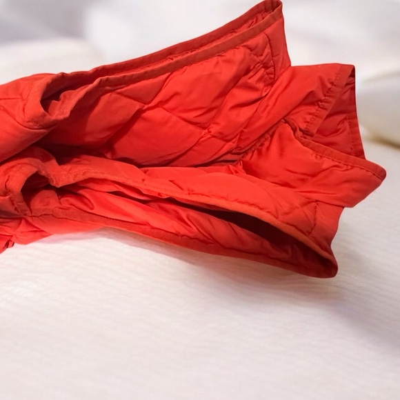 089 J.Crew | UK Quilted Puffer Vest | Red Salmon Lightweight Down (Size XS) - Picture 7 of 11